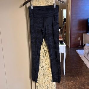Lululemon Fast and Free Camo Leggings